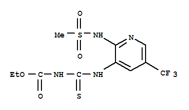 ethyl ({2-[(methylsulfonyl)amino]-5-(trifluoromethyl)pyridin-3-yl}carbamothioyl)carbamate