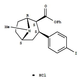 8-Azabicyclo[3.2.1]octane-2-carboxylicacid, 3-(4-iodophenyl)-8-methyl-, phenyl ester, hydrochloride, [1R-(exo,exo)]-