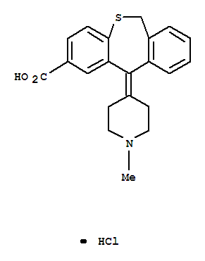 11-(1-methylpiperidin-4-ylidene)-6,11-dihydrodibenzo[b,e]thiepine-2-carboxylic acid hydrochloride