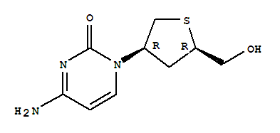 L-threo-pentitol, 2-(4-amino-2-oxo-1(2H)-pyrimidinyl)-1,4-anhydro-2,3-dideoxy-1-thio-
