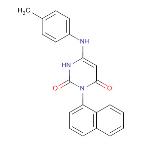 2,4(1H,3H)-Pyrimidinedione,6-[(4-methylphenyl)amino]-3-(1-naphthalenyl)-