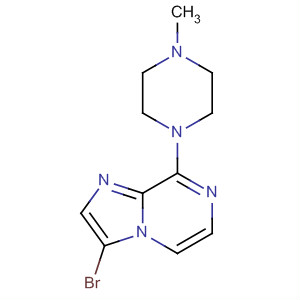 Imidazo[1,2-a]pyrazine, 3-bromo-8-(4-methyl-1-piperazinyl)-