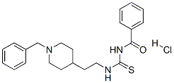 N-[2-(1-benzyl-4-piperidyl)ethylthiocarbamoyl]benzamide hydrochloride