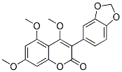 3-(1,3-Benzodioxol-5-yl)-4,5,7-trimethoxy-2H-1-benzopyran-2-one