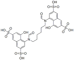 4,4-(1,6-hexanediylbis(carbonylamino))bis(5-hydroxy-2,7-naphthalenedisulfonic acid)
