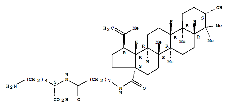 N~2~-(8-{[(3beta)-3-hydroxy-28-oxolup-20(29)-en-28-yl]amino}octanoyl)-L-lysine