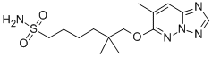 1-Hexanesulfonamide, 5,5-dimethyl-6-((7-methyl(1,2,4)triazolo(1,5-b)py ridazin-6-yl)oxy)-