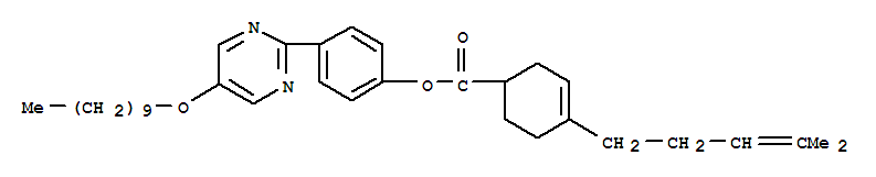 3-Cyclohexene-1-carboxylicacid, 4-(4-methyl-3-penten-1-yl)-, 4-[5-(decyloxy)-2-pyrimidinyl]phenyl ester