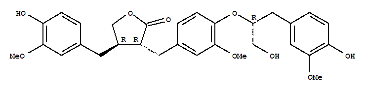 2(3H)-Furanone,dihydro-3-[[4-[2-hydroxy-1-[(4-hydroxy-3-methoxyphenyl)methyl]ethoxy]-3-methoxyphenyl]methyl]-4-[(4-hydroxy-3-methoxyphenyl)methyl]-,[3R-[3a(R*),4b]]-