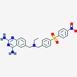 6-[(ethyl{4-[(4-nitrophenyl)sulfonyl]benzyl}amino)methyl]quinazoline-2,4-diamine