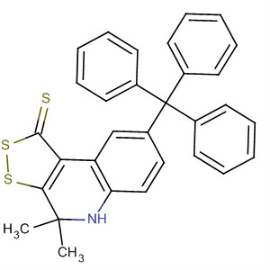 1H-[1,2]Dithiolo[3,4-c]quinoline-1-thione,4,5-dihydro-4,4-dimethyl-8-(triphenylmethyl)-