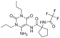 CYCLOPENTANECARBOXAMIDE,N-(6-AMINO-1,2,3,4-TETRAHYDRO-2,4-DIOXO-1,3-DIPROPYL-PYRIMIDIN-5-YL)-1-[(TRIFLUOROACETYL)AMINO]-