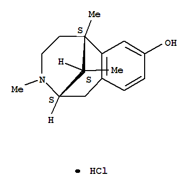 (2S,6S)-3,6,11-trimethyl-1,2,3,4,5,6-hexahydro-2,6-methano-3-benzazocin-8-ol hydrochloride (1:1)