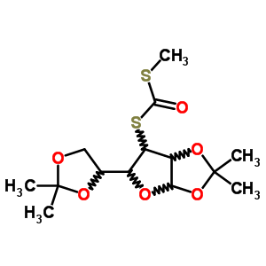[5-(2,2-dimethyl-1,3-dioxolan-4-yl)-2,2-dimethyl-3a,5,6,6a-tetrahydrofuro[2,3-d][1,3]dioxol-6-yl]sulfanyl-methylsulfanylmethanone