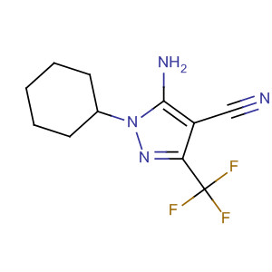 1H-Pyrazole-4-carbonitrile, 5-amino-1-cyclohexyl-3-(trifluoromethyl)-