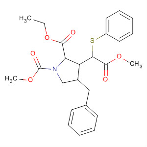 1,2-Pyrrolidinedicarboxylic acid,3-[2-methoxy-2-oxo-1-(phenylthio)ethyl]-4-(phenylmethyl)-, 2-ethyl1-methyl ester