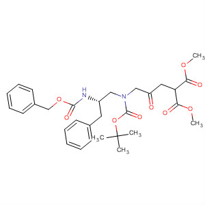 Propanedioic acid,[3-[[(1,1-dimethylethoxy)carbonyl][3-phenyl-2-[[(phenylmethoxy)carbonyl]amino]propyl]amino]-2-oxopropyl]-, dimethyl ester, (S)-