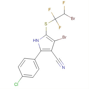 1H-Pyrrole-3-carbonitrile,4-bromo-5-[(2-bromo-1,1,2-trifluoroethyl)thio]-2-(4-chlorophenyl)-