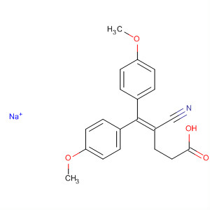 4-Pentenoic acid, 4-cyano-5,5-bis(4-methoxyphenyl)-, sodium salt