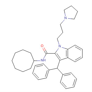 1H-Indole-2-carboxamide,N-cyclooctyl-3-(diphenylmethyl)-1-[3-(1-pyrrolidinyl)propyl]-