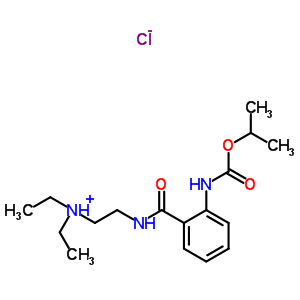 diethyl-[2-[[2-(propan-2-yloxycarbonylamino)benzoyl]amino]ethyl]azaniumchloride