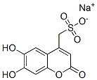 sodium 6,7-dihydroxy-2-oxo-2H-1-benzopyran-4-methylsulphonate