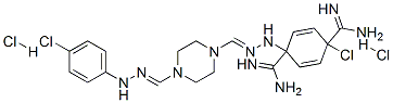 N,N-bis[[(4-chlorophenyl)amino]iminomethyl]piperazine-1,4-dicarboxamidine dihydrochloride