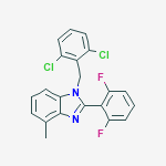 1H-benzimidazole, 1-[(2,6-dichlorophenyl)methyl]-2-(2,6-difluorophenyl)-4-methyl-