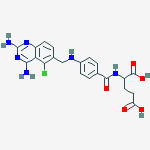 glutamic acid, N-[4-[[(2,4-diamino-5-chloro-6-quinazolinyl)methyl]amino]benzoyl]-