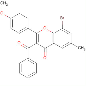 4H-1-Benzopyran-4-one,3-benzoyl-8-bromo-2,3-dihydro-2-(4-methoxyphenyl)-6-methyl-