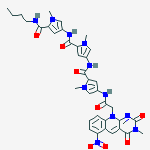 N-butyl-1-methyl-4-{[(1-methyl-4-{[(1-methyl-4-{[(3-methyl-6-nitro-2,4-dioxo-3,4-dihydropyrimido[4,5-b]quinolin-10(2H)-yl)acetyl]amino}-1H-pyrrol-2-yl)carbonyl]amino}-1H-pyrrol-2-yl)carbonyl]amino}-1H-pyrrole-2-carboxamide