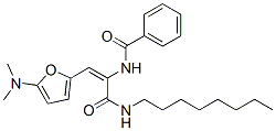 Benzamide,  N-[2-[5-(dimethylamino)-2-furanyl]-1-[(octylamino)carbonyl]ethenyl]-