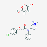 2-(4-chlorophenoxy)-n-(1-methylpyrrolidin-1-ium-3-yl)-n-phenylacetamide;(z)-4-hydroxy-4-oxobut-2-enoate