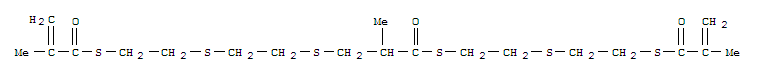 2-Propenethioic acid,2-methyl-, S1,S1'-(8-methyl-7-oxo-3,6,10,13-tetrathiapentadecane-1,15-diyl)ester