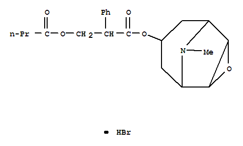 3-[(9-methyl-3-oxa-9-azatricyclo[3.3.1.0~2,4~]non-7-yl)oxy]-3-oxo-2-phenylpropyl butanoate