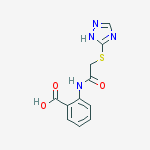 2-[[2-(1H-1,2,4-triazol-5-ylsulfanyl)acetyl]amino]benzoic acid