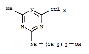 3-{[4-methyl-6-(trichloromethyl)-1,3,5-triazin-2-yl]amino}propan-1-ol