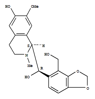 1,3-Benzodioxole-4,5-dimethanol,a5-(1,2,3,4-tetrahydro-6-hydroxy-7-methoxy-2-methyl-1-isoquinolinyl)-,[R-(R*,S*)]-