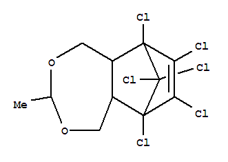 6,7,8,9,10,10-hexachloro-3-methyl-1,5,5a,6,9,9a-hexahydro-6,9-methano-2,4-benzodioxepine