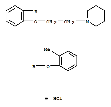 1-{2-[2-(2-methylphenoxy)phenoxy]ethyl}piperidine hydrochloride (1:1)