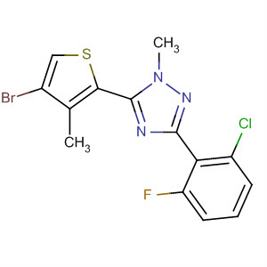 1H-1,2,4-Triazole,5-(4-bromo-3-methyl-2-thienyl)-3-(2-chloro-6-fluorophenyl)-1-methyl-