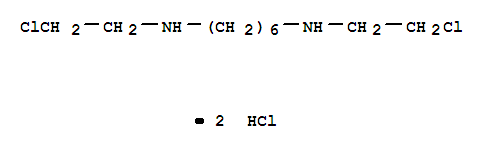 N,N'-bis(2-chloroethyl)hexane-1,6-diaminium dichloride