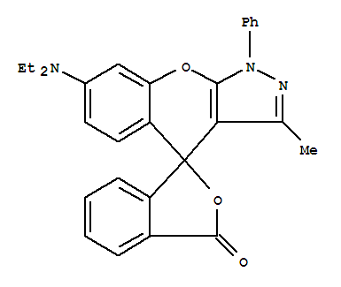 Spiro((1)benzopyrano(2,3-c)pyrazole-4(1H),1'(3'H)-isobenzofuran)-3'-one, 7-(diethylamino)-3-methyl-1-phenyl-