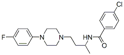 p-Chloro-N-[3-[4-(p-fluorophenyl)-1-piperazinyl]-1-methylpropyl]benzamide
