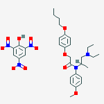 2-(4-butoxyphenoxy)-N-[1-(diethylamino)propan-2-yl]-N-(4-methoxyphenyl)acetamide - 2,4,6-trinitrophenol (1:1)