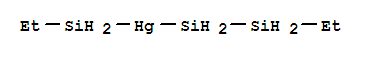 Disilane,ethyl-, mercury complex