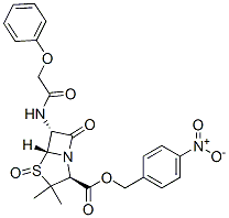 4-nitrobenzyl [2S-(2alpha,5alpha,6beta)]-3,3-dimethyl-7-oxo-6-(phenoxyacetamido)-4-thia-1-azabicyclo[3.2.0]heptane-2-carboxylate 4-oxide
