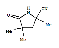 2,4,4-trimethyl-5-oxopyrrolidine-2-carbonitrile