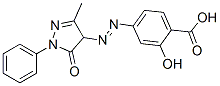 4-[(3-Methyl-5-oxo-1-phenyl-2-pyrazolin-4-yl)azo]salicylic acid