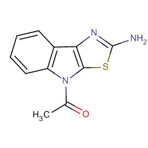 4H-Thiazolo[5,4-b]indol-2-amine, 4-acetyl-